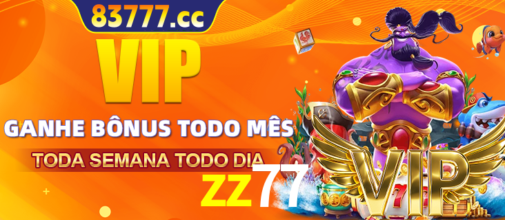 Banner promocional do zz77 oferecendo 100% de recompensas adicionais contínuas para quem fizer o login diário (Daily sign-in), com um mascote de coelho.