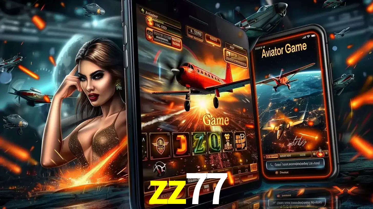 Mulher estilosa cercada por telas que exibem a jogabilidade do Aviator, capturando a intensidade e a estratégia deste popular crash game oferecido pelo zz77.